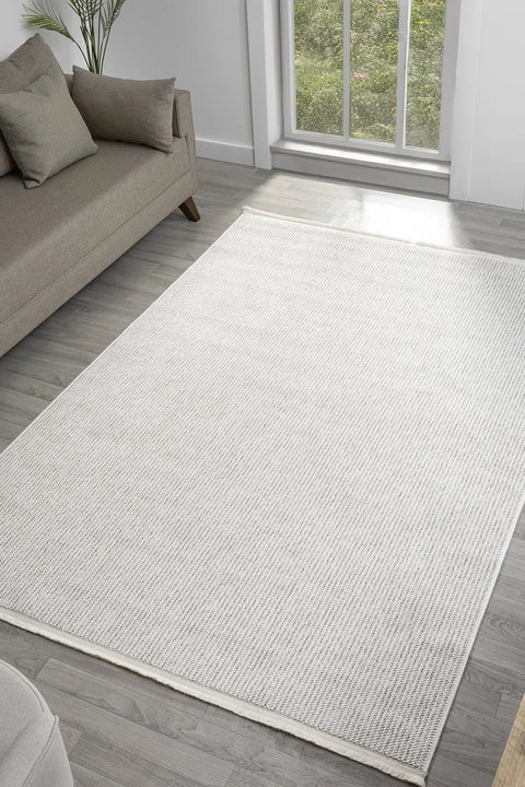 Clam Serisi Bukle Dokuma Ekru/Bej Renk Halı EH-5402