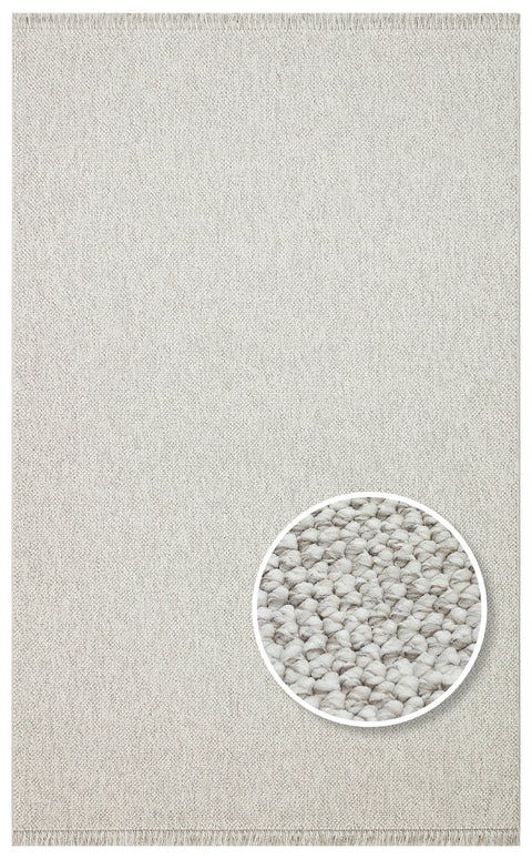 Clam Serisi Bukle Dokuma Gri Renk Halı EH-5401