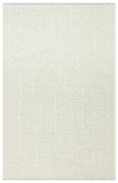 Mercan Serisi Ekru Renk Makinede Yıkanabilir Kilim NX-3055