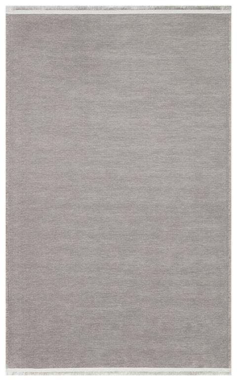 Mercan Serisi Gri Renk Makinede Yıkanabilir Kilim NX-3048