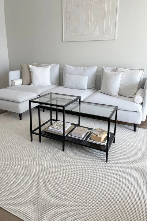 Clam Serisi Bukle Dokuma Ekru Renk Halı NX-3008K