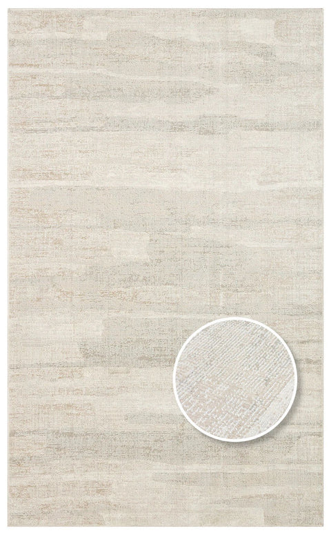 Soul Serisi Yumuşak Dokulu Bej/Gri Renk Modern Halı EH-2030