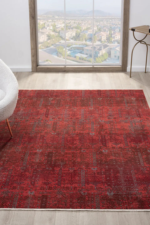 Luna Serisi Otantik Doku ve Renkli Makine Halısı SH-0258B