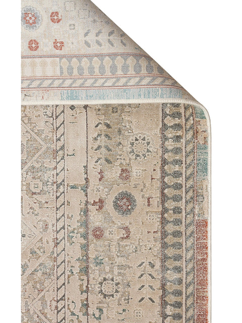 Pera Serisi 2 Milyon Uç Sıklığı ile Dokunan Eskitme (Over-Dyed) Görünümlü Bej Rayon Halı NX-706