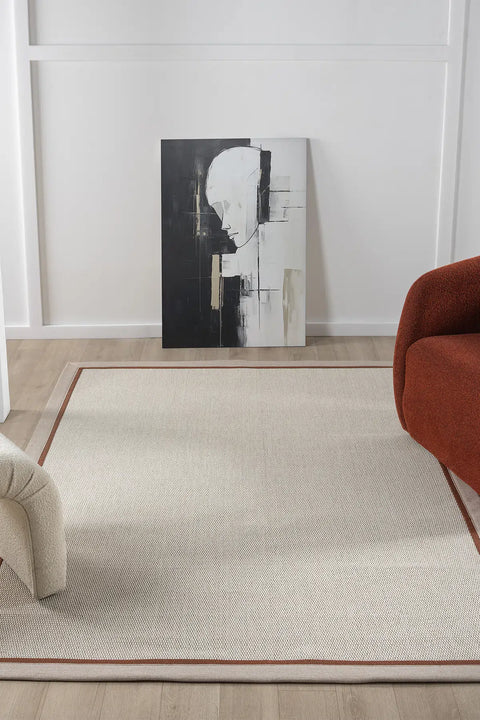 Beta Serisi Bordürlü Sisal Halı NX-5663