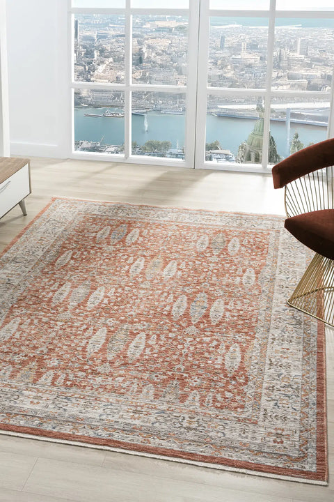 Luna Serisi Otantik Doku ve Renkli Makine Halısı SH-10207T