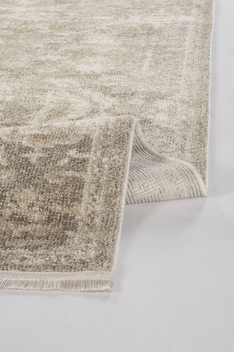 Morien Serisi Bej Renk Yumuşak Makine Halısı AP-8441