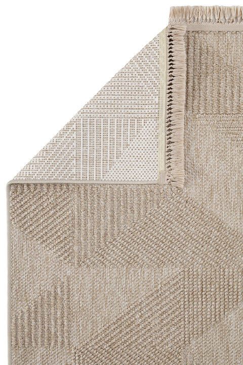 Clam Serisi Bukle Dokuma Bej Renk Halı GH-3007B