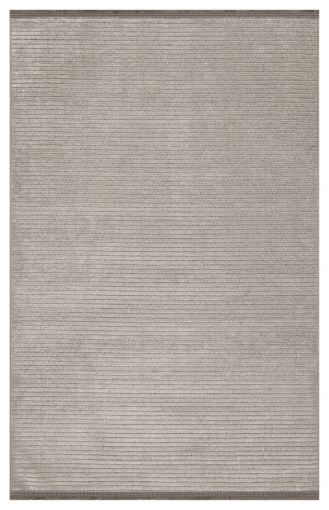 Mercan Serisi Gri Renk Makinede Yıkanabilir Kilim NX-3059