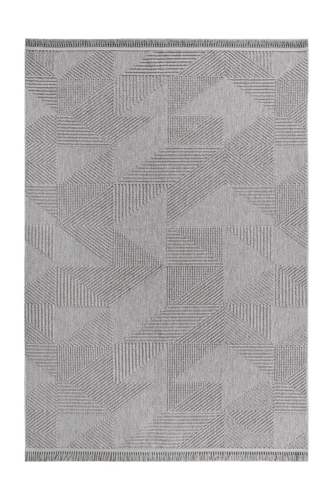 Clam Serisi Bukle Dokuma Gri Renk Halı GH-3007G