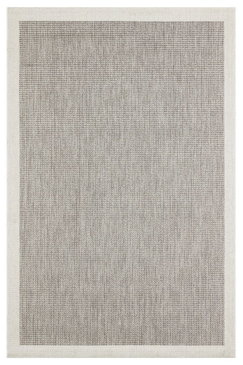 Alfa Serisi Makinede Yıkanabilir Ekru/Gri Sisal Halı NX-13