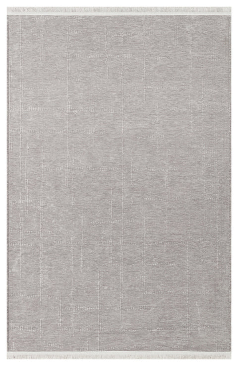 Mercan Serisi Gri Renk Makinede Yıkanabilir Kilim NX-3053