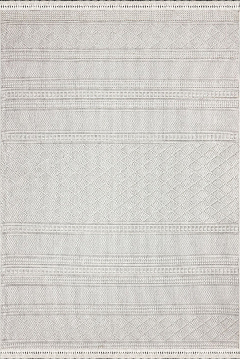 Clam Serisi Bukle Dokuma Ekru Renk Halı NX-604