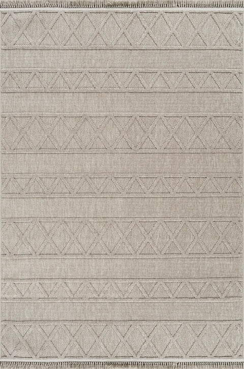 Clam Serisi Bukle Dokuma Bej Renk Halı NX-611