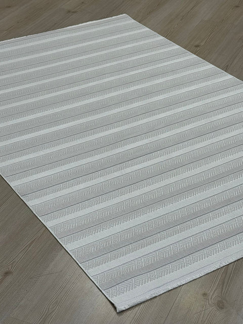 Madra Serisi Makinede Yıkanabilir Krem/Bej Renk Halı RH-5603