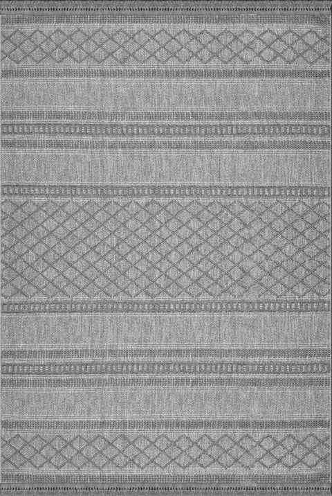 Clam Serisi Bukle Dokuma Gri Renk Halı NX-606