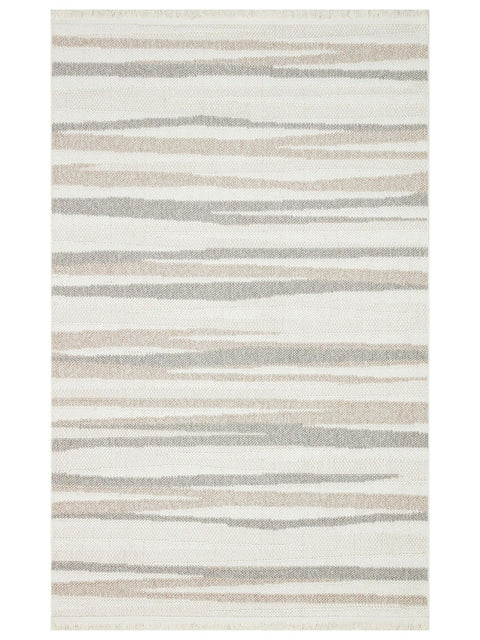 Clam Serisi Bukle Dokuma Bej Gri Renk Halı EH-5403