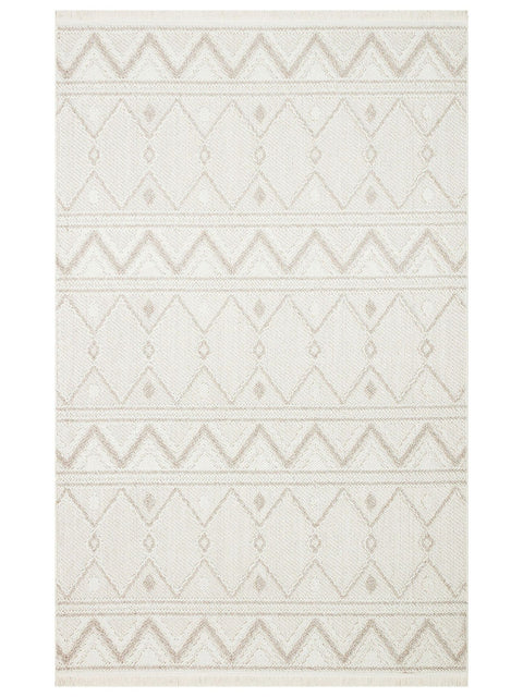 Clam Serisi Bukle Dokuma Bej Renk Halı EH-5405