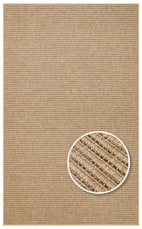 Avina Serisi Natural/Kahve Kolay Temizlenebilir Sisal Halı EH-53