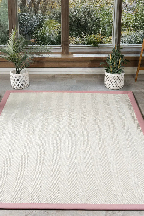 Beta Serisi Bordürlü Sisal Halı NX-5654