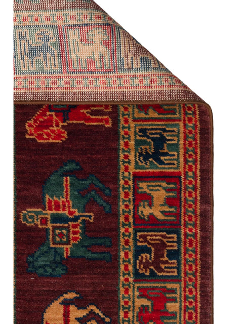 Mezopotamya Serisi Anadolu Motifli %100 Yeni Zelanda Yünü Kara Tezgah Halısı NX-680