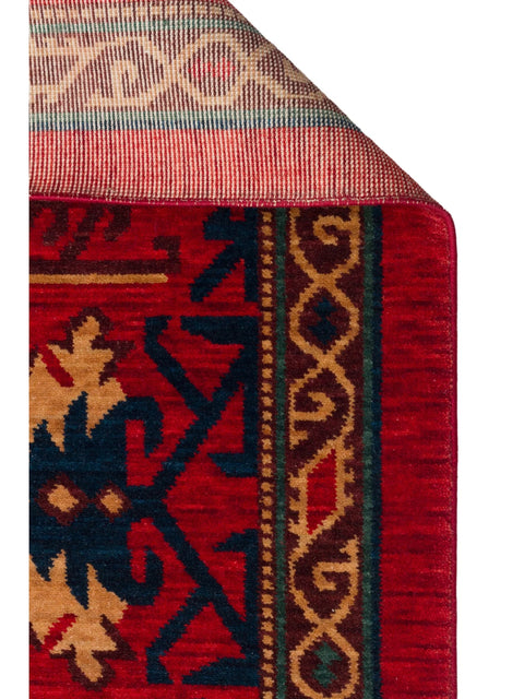 Mezopotamya Serisi Anadolu Motifli %100 Yeni Zelanda Yünü Kara Tezgah Halısı NX-676