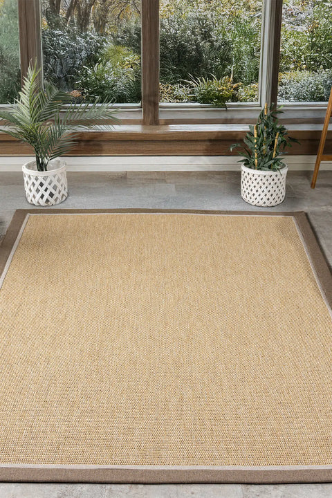 Beta Serisi Bordürlü Sisal Halı NX-5667