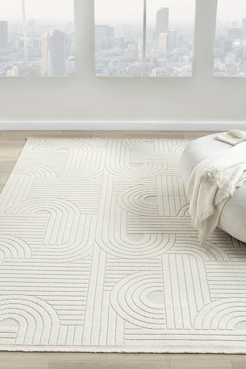 Avina Serisi Krem Kolay Temizlenebilir Sisal Halı SH-35