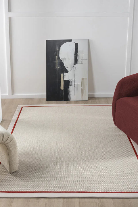 Beta Serisi Bordürlü Sisal Halı NX-5662