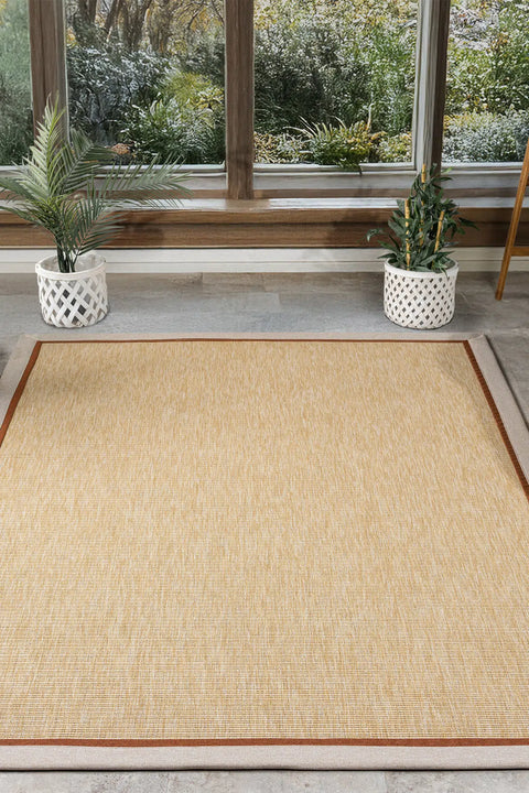Beta Serisi Bordürlü Sisal Halı NX-5655