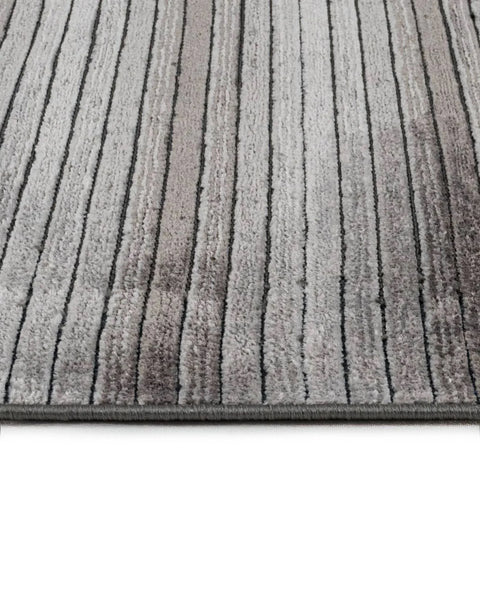 Mercan Serisi Gri Renk Makinede Yıkanabilir Kilim NX-3034