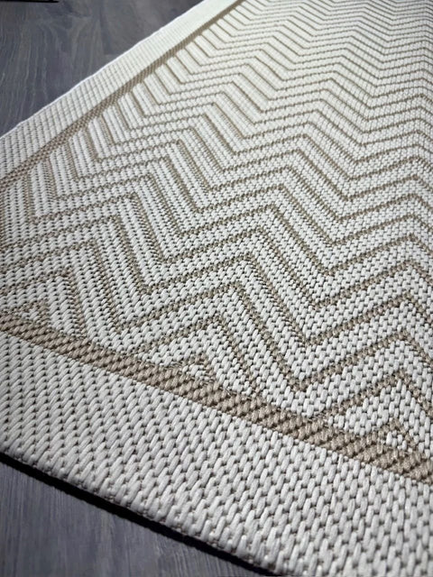 Alfa Serisi Makinede Yıkanabilir Ekru/Bej Sisal Halı NX-31