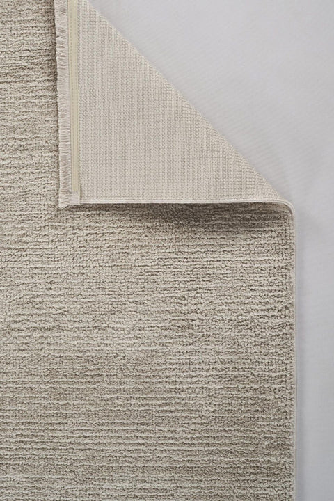 Morien Serisi Ekru Renk Yumuşak Makine Halısı AP-8421