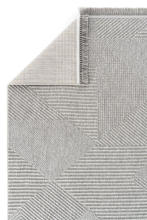 Clam Serisi Bukle Dokuma Gri Renk Halı GH-3007G