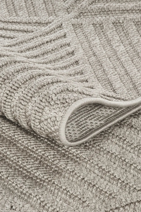 Clam Serisi Bukle Dokuma Gri Renk Halı NX-609