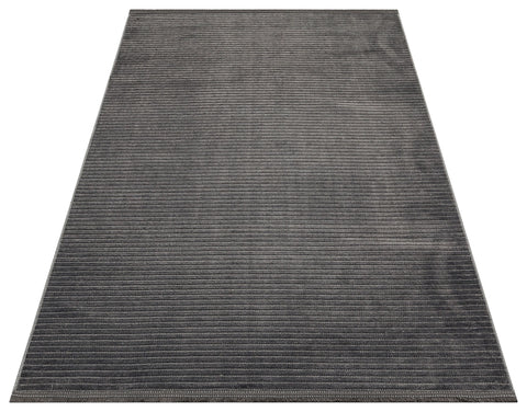 Mercan Serisi Antrasit Renk Makinede Yıkanabilir Kilim NX-3061