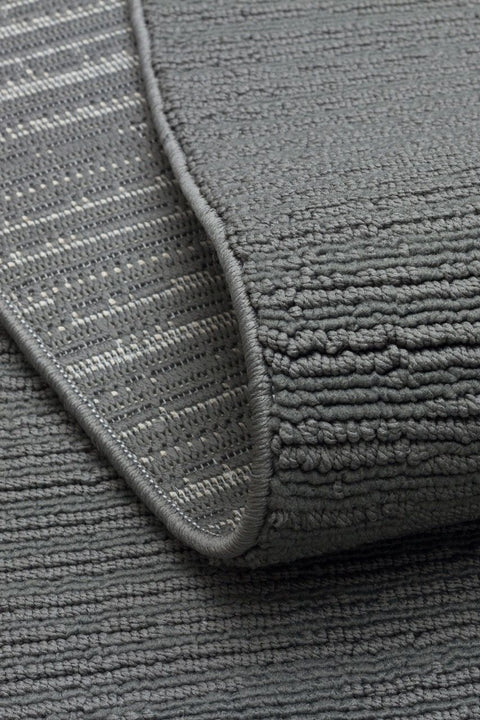 Clam Serisi Bukle Dokuma Antrasit Renk Halı NX-3035