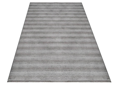 Mercan Serisi Gri Renk Makinede Yıkanabilir Kilim NX-3034
