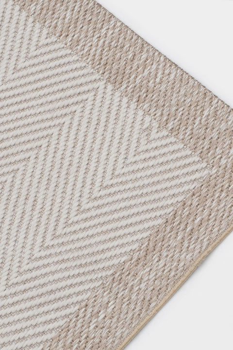 Alfa Serisi Makinede Yıkanabilir Krem/Bej Sisal Halı NX-43