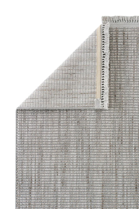 Clam Serisi Bukle Dokuma Gri/Bej Renk Halı TH-175