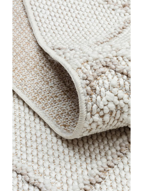 Clam Serisi Bukle Dokuma Bej Renk Halı EH-5405