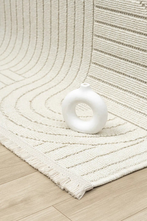 Avina Serisi Krem Kolay Temizlenebilir Sisal Halı SH-35