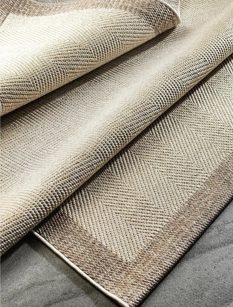 Alfa Serisi Makinede Yıkanabilir Bej/Vizon Sisal Halı NX-45