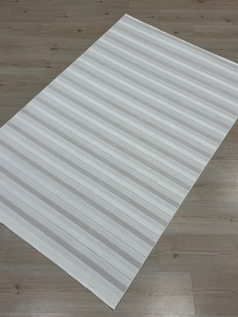 Madra Serisi Makinede Yıkanabilir Krem/Bej Renk Halı RH-5603