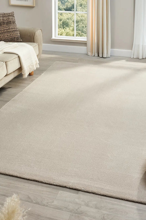 Prag Serisi Yumuşak Doku Taş Renk Halı NX-129