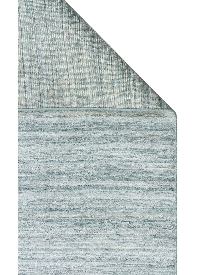 Lia Serisi Muz İpeği Viskon ve Yün Harmanlı İnce Dokulu Turkuaz Lüks Halı NX-730