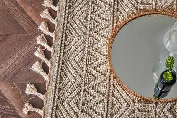 Nordic Serisi Bej Renk Modern Halı TH-89