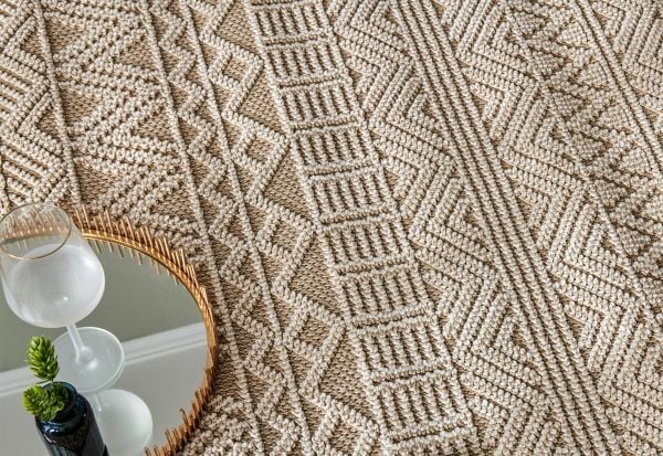 Nordic Serisi Bej Renk Modern Halı TH-89