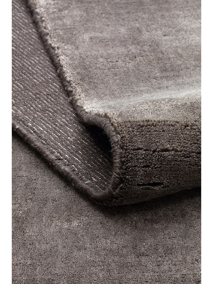 Linum Serisi Doğal Keten ve Pamuk Harmanlı Antrasit El Dokuma Halı NX-731