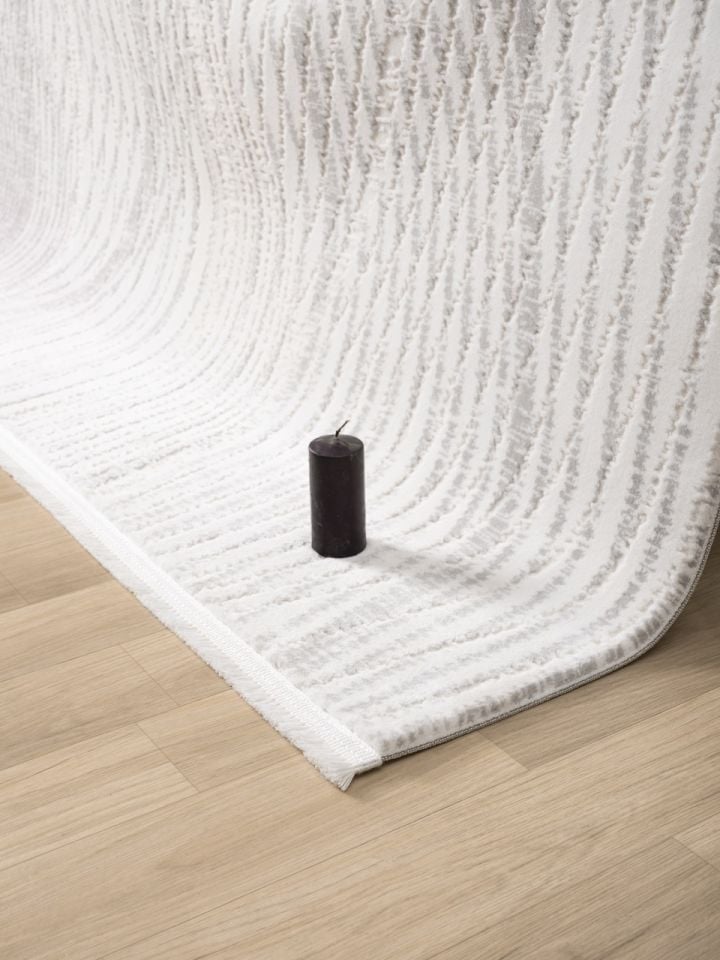 Monza Serisi Gri Renk Akrilik Halı SH-0558G